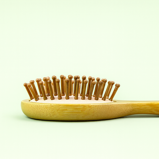 Natural Bamboo Hairbrush Set – Paddle, Wide-Tooth & Tail Combs for Women, Men & Kids – Detangling Gift Kit for All Hair Types