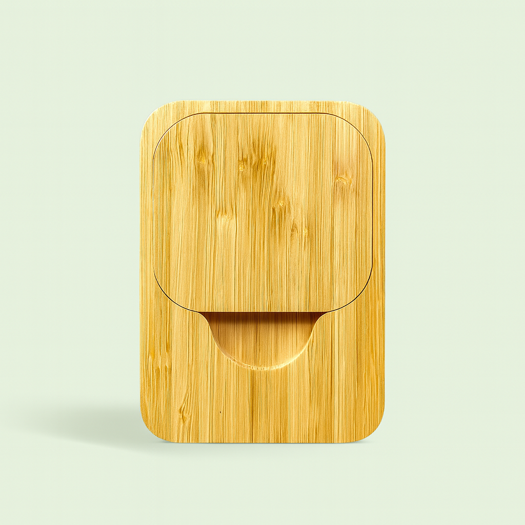 Multifunctional Bamboo Wireless Charger & Desk Organizer