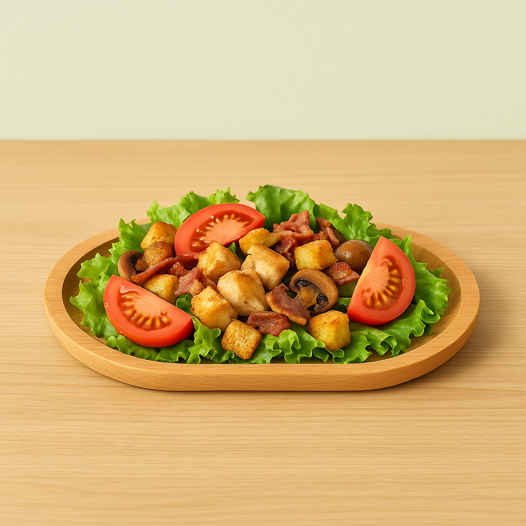 Handcrafted Oval Wooden Tray – Solid Wood Dining & Serving Tray