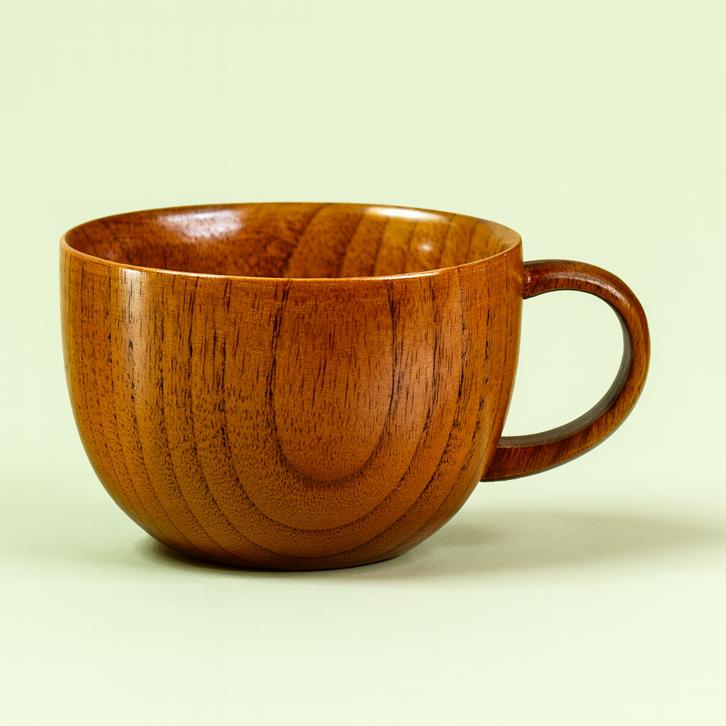 Handcrafted Wooden Cup – 200ml