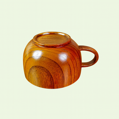 Handcrafted Wooden Cup – 200ml