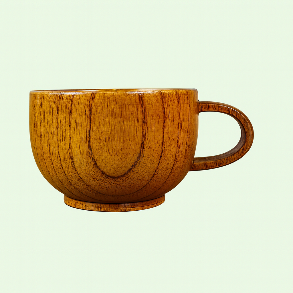 Handcrafted Wooden Cup – 200ml