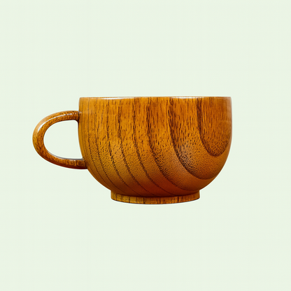 Handcrafted Wooden Cup – 200ml