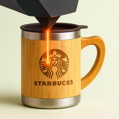 Natural Bamboo Stainless Steel Insulated Mug – 300ml