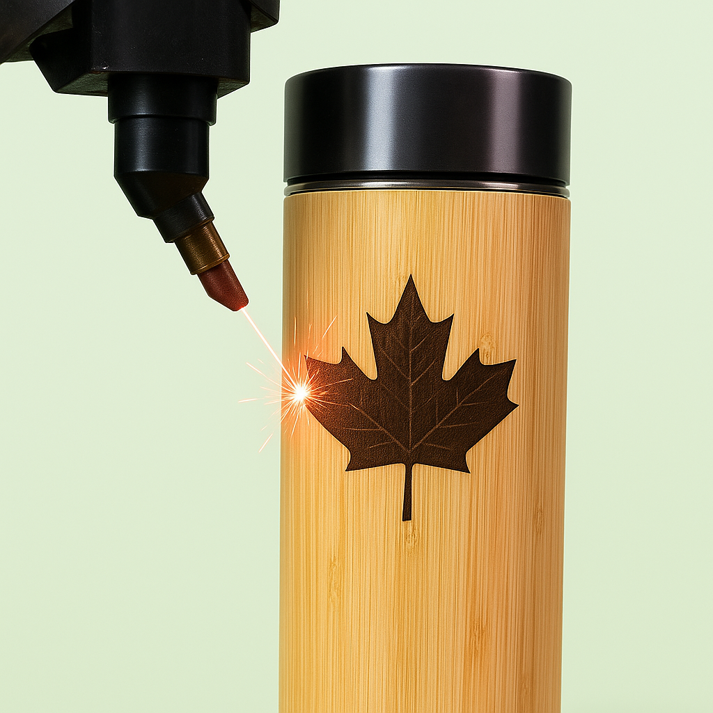 Eco-Friendly Bamboo & Stainless Steel Insulated Bottle – BPA-Free Vacuum Thermos with Tea Infuser
