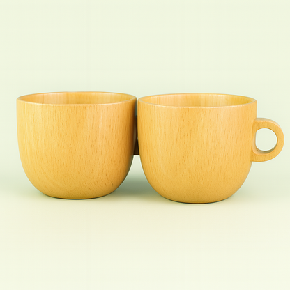 Handcrafted Wooden Cup – 250ml